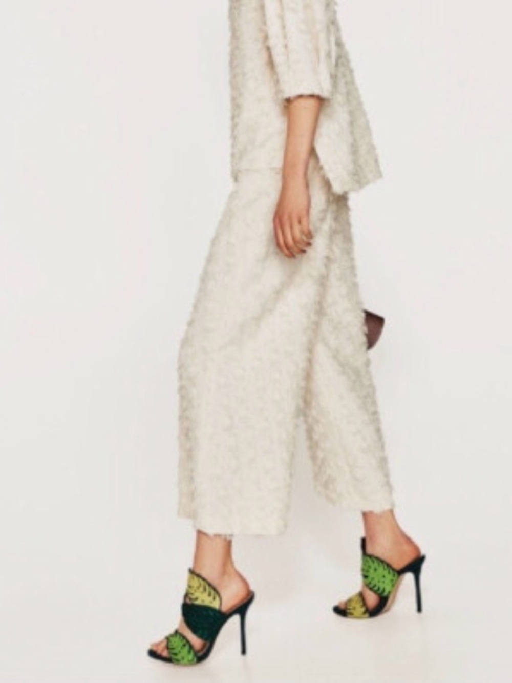 Zara Suede Leaf Heels